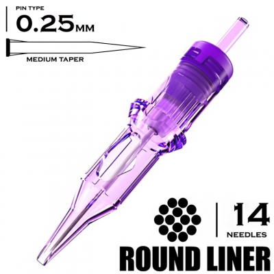 14 RLMT/0.25 - Round Liner Medium Taper "MAST PRO"