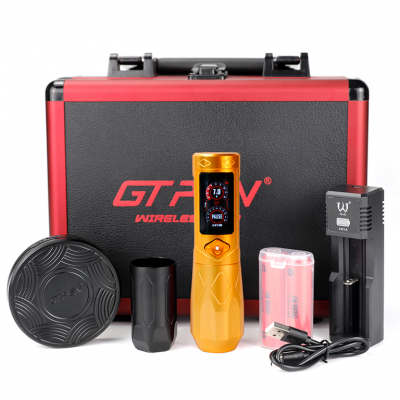 Беспроводная тату машинка AVA GT Pen GTR Adjustable Stroke 2.5-5.0mm Gold