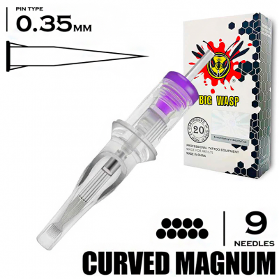 9CM/0,35 MM - RM/CURVED MAGNUM "BIG-WASP" (MATTE TRANSPARENT)