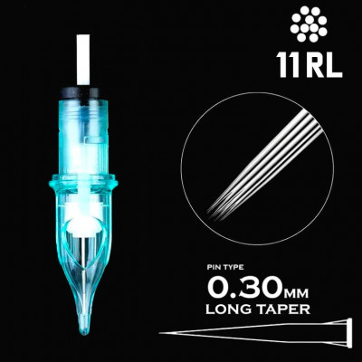 11 RLLT / 0,30mm - Round Liner Long Taper "Aurora Gen 2"