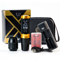 Беспроводная тату машинка AVA UNI-X Stroke 4.0mm Gold Беспроводная тату машинка AVA UNI-X Stroke 4.0mm Gold