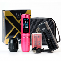 Беспроводная тату машинка AVA UNI-X Stroke 4.0mm Pink