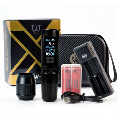 Беспроводная тату машинка AVA UNI-X Stroke 4.5mm Black