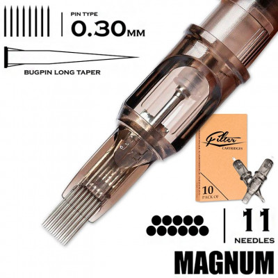 11 MGLT/0.30 - Magnum Bugpin Long Taper "EZ FILTER"