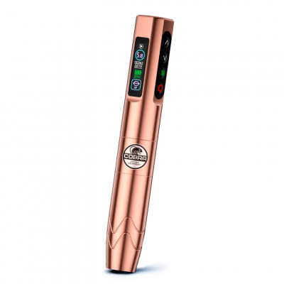 Беспроводная машинка для тату и татуажа Cobra Magi P9 Multi-Mode Stroke 3.0mm Rose Gold