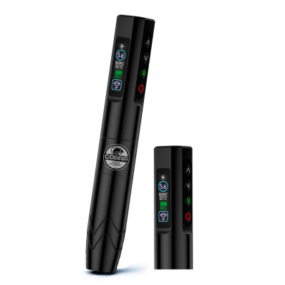 Беспроводная машинка для тату и татуажа Cobra Magi P9 Multi-Mode Stroke 3.0mm X 2Power Black