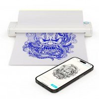 Термокопировальный беспроводной принтер NEWYES LD-0801 Wireless Tattoo Printer White