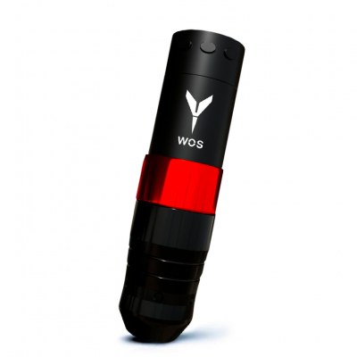 Беспроводная тату машинка WOS E80 Pro Stroke 3.0-5.0mm Red (держатель 33мм)