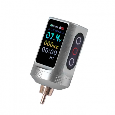 Беспроводной блок питания Yilong B50 Tattoo Power Pack RCA Silver