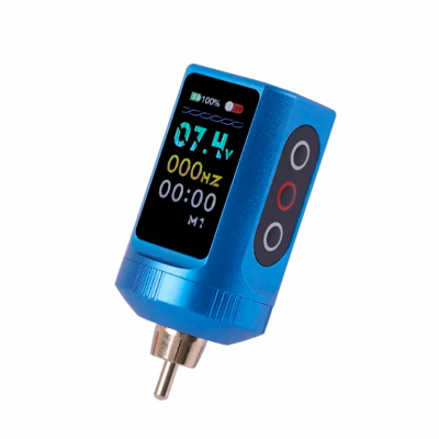 Беспроводной блок питания Yilong B50 Tattoo Power Pack RCA Blue