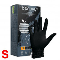 Нитриловые Перчатки "Benovy" (S) Black