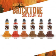 MAKS KORNEV'S BRICK TONE COLOR SET - "WORLD FAMOUS" (США 6 ШТ ПО 1OZ - 30 МЛ)