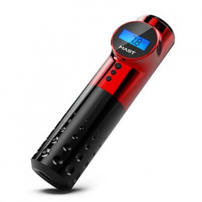 БЕСПРОВОДНАЯ ТАТУ МАШИНКА - PEN MAST ARCHER WIRELESS BATTERY RED